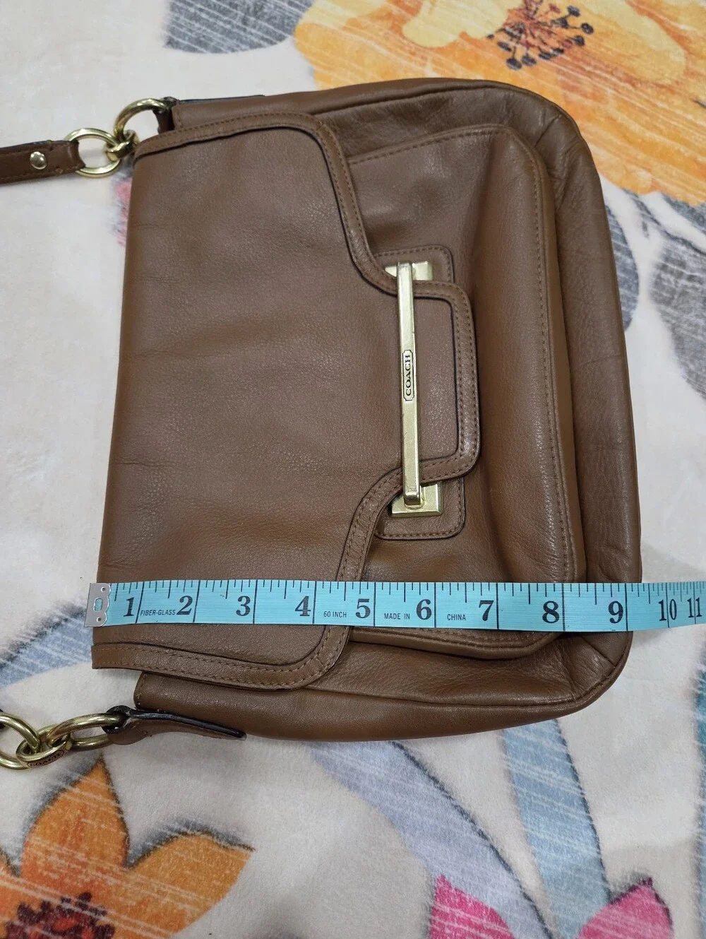 Coach Taylor Leather Flap Shoulder Bag